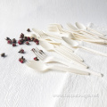 Biodegradable disposable cornstarch cutlery sets